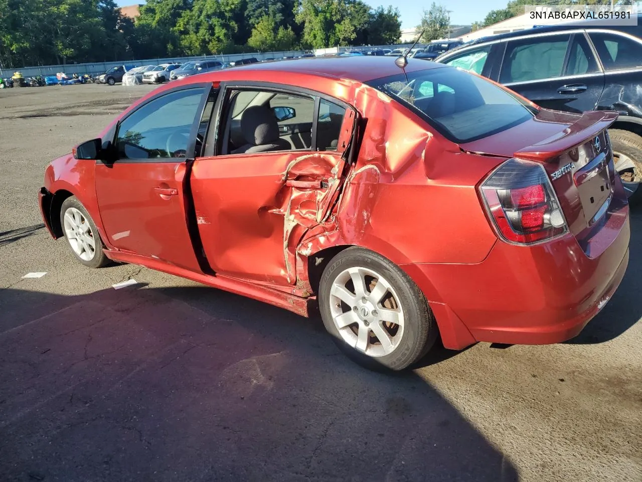 2010 Nissan Sentra 2.0 VIN: 3N1AB6APXAL651981 Lot: 67080594