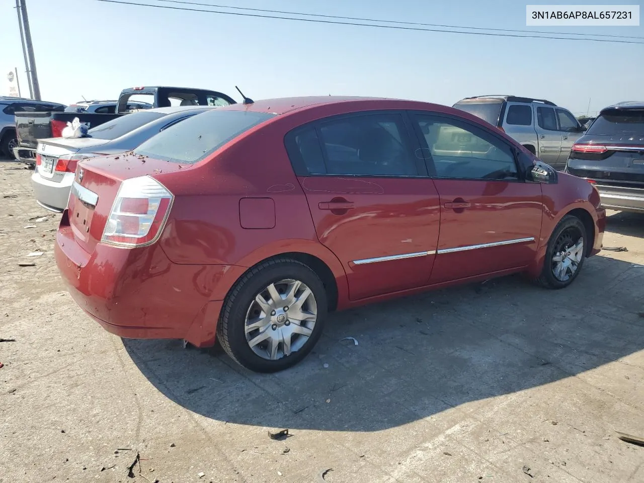 2010 Nissan Sentra 2.0 VIN: 3N1AB6AP8AL657231 Lot: 68995444