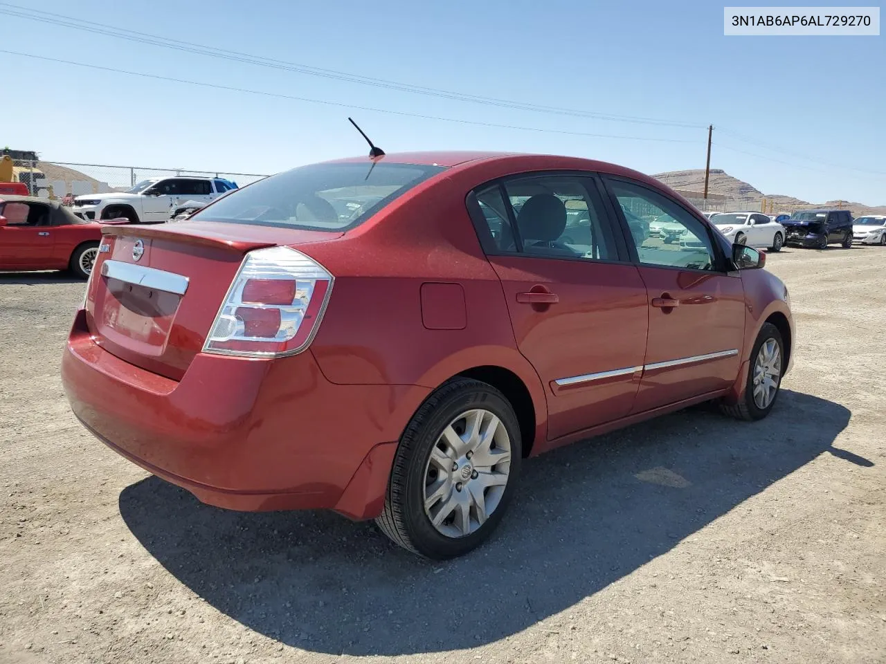 2010 Nissan Sentra 2.0 VIN: 3N1AB6AP6AL729270 Lot: 69143144