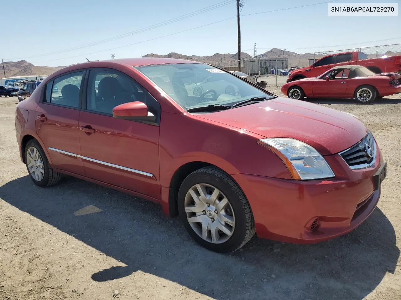 2010 Nissan Sentra 2.0 VIN: 3N1AB6AP6AL729270 Lot: 69143144