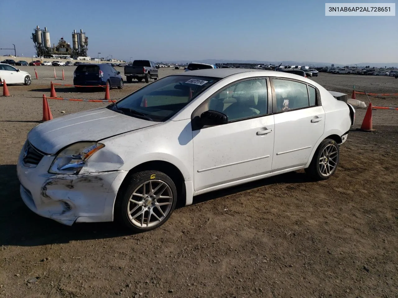 2010 Nissan Sentra 2.0 VIN: 3N1AB6AP2AL728651 Lot: 69272174