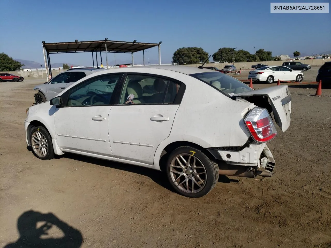 2010 Nissan Sentra 2.0 VIN: 3N1AB6AP2AL728651 Lot: 69272174