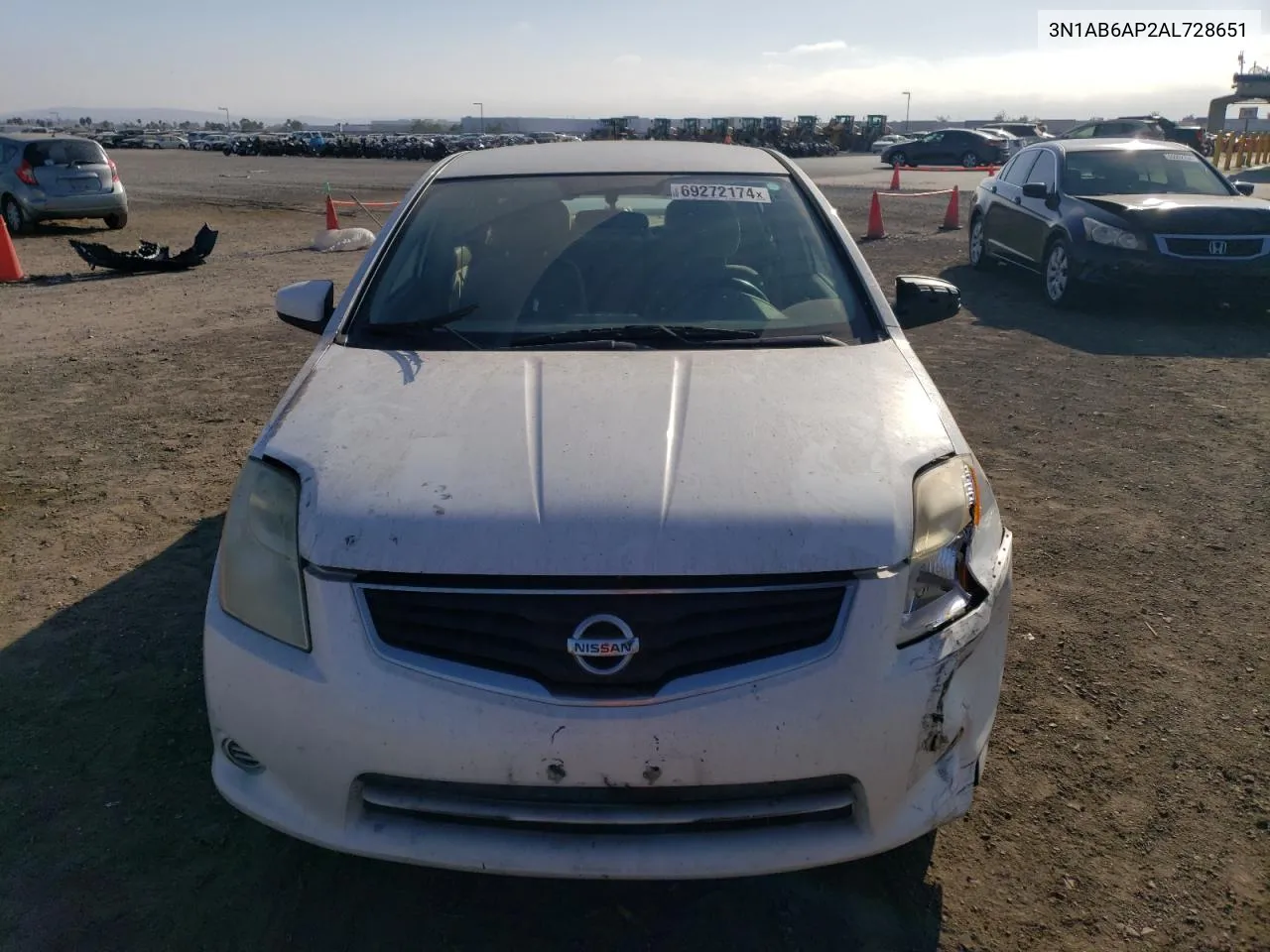 2010 Nissan Sentra 2.0 VIN: 3N1AB6AP2AL728651 Lot: 69272174