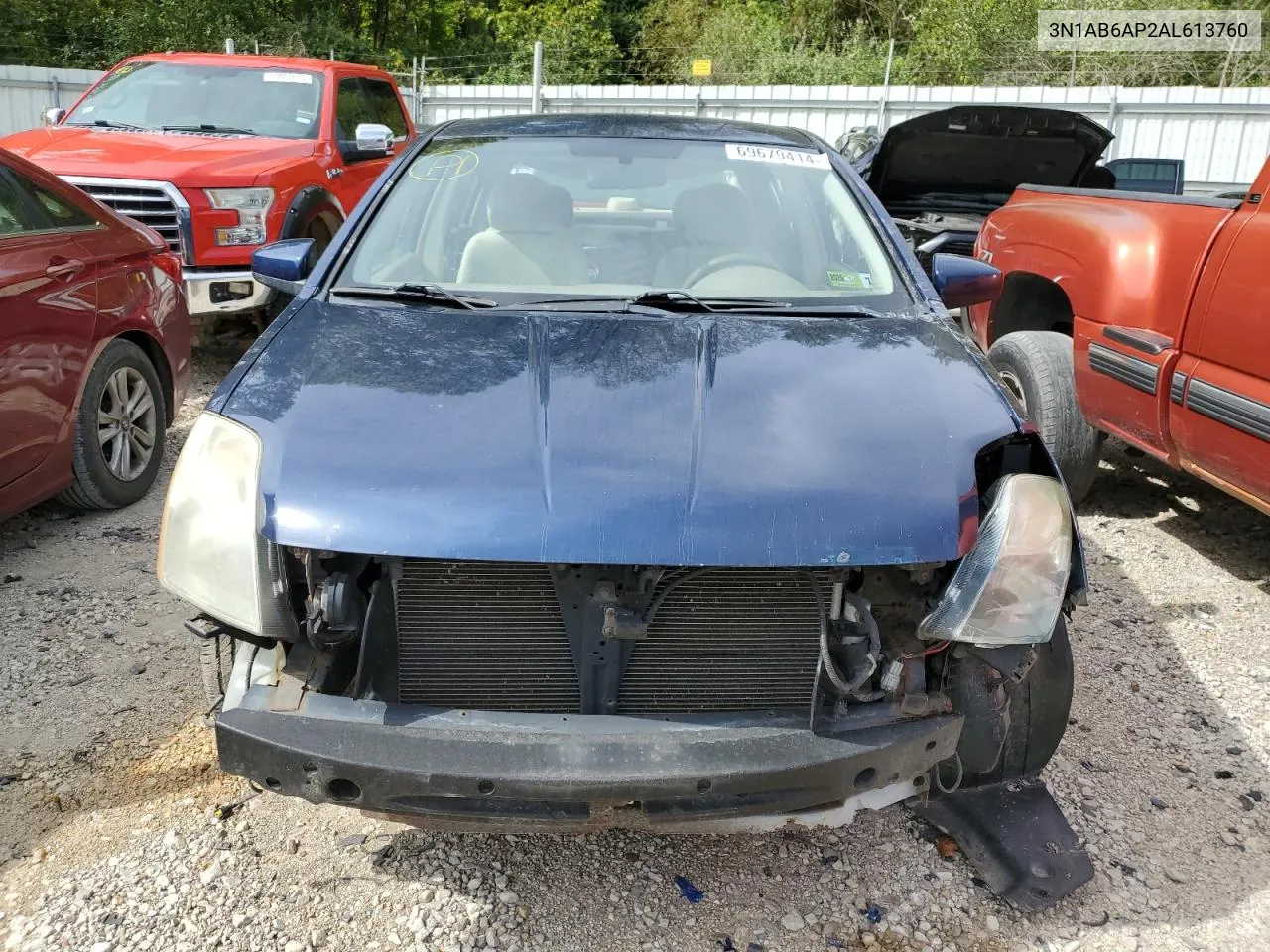 2010 Nissan Sentra 2.0 VIN: 3N1AB6AP2AL613760 Lot: 69679414