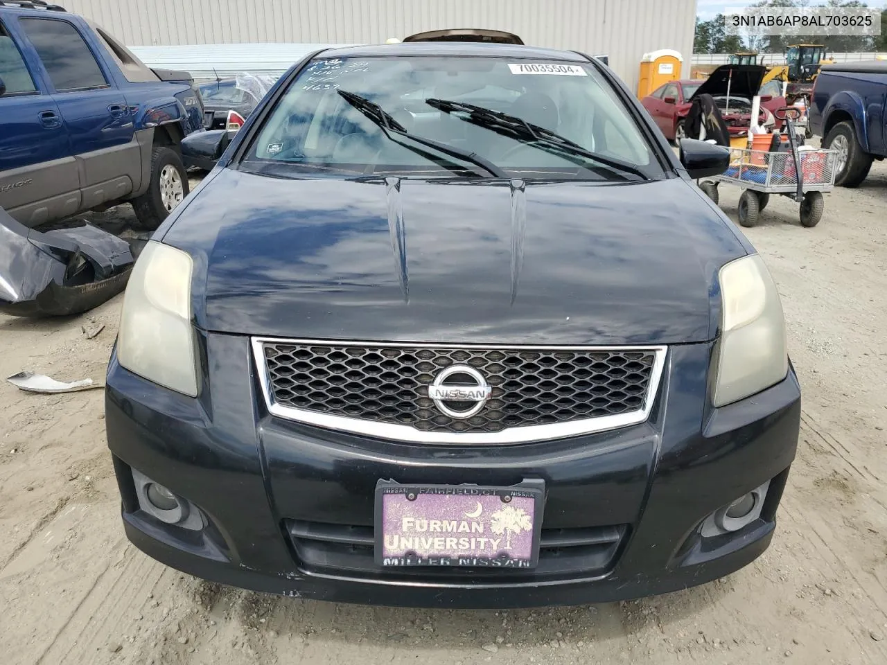 2010 Nissan Sentra 2.0 VIN: 3N1AB6AP8AL703625 Lot: 70035504