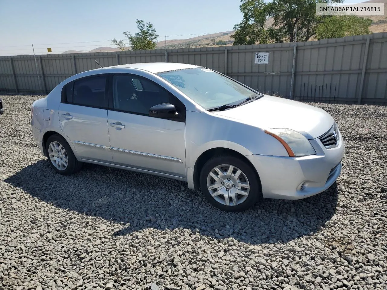 2010 Nissan Sentra 2.0 VIN: 3N1AB6AP1AL716815 Lot: 70247484