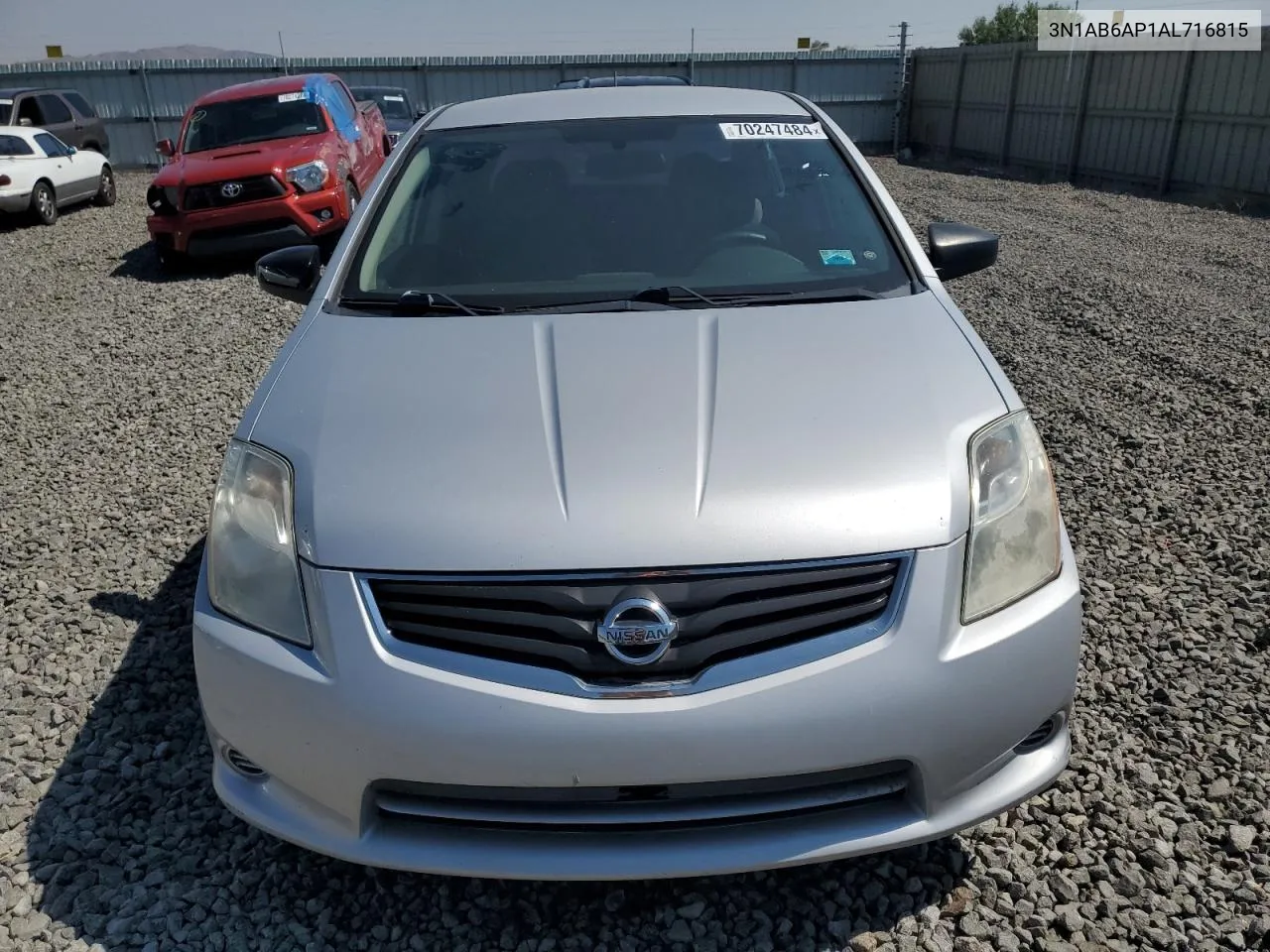 2010 Nissan Sentra 2.0 VIN: 3N1AB6AP1AL716815 Lot: 70247484