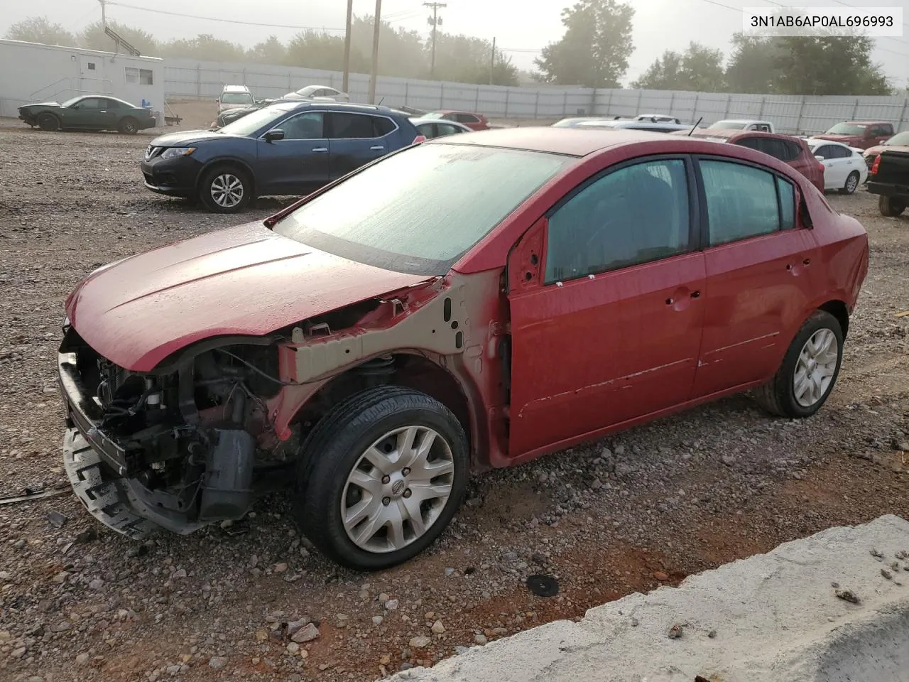 2010 Nissan Sentra 2.0 VIN: 3N1AB6AP0AL696993 Lot: 70367804