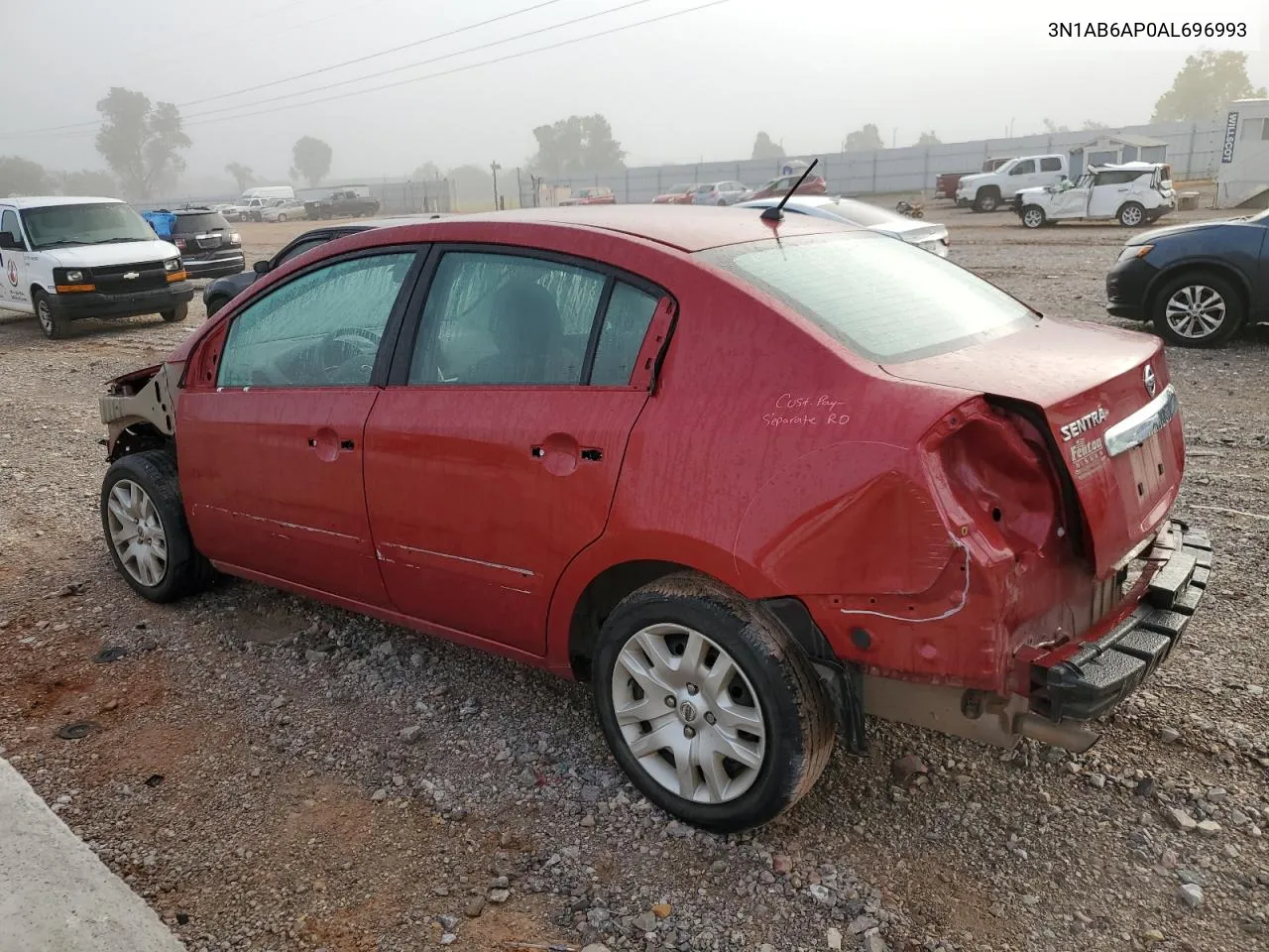 2010 Nissan Sentra 2.0 VIN: 3N1AB6AP0AL696993 Lot: 70367804