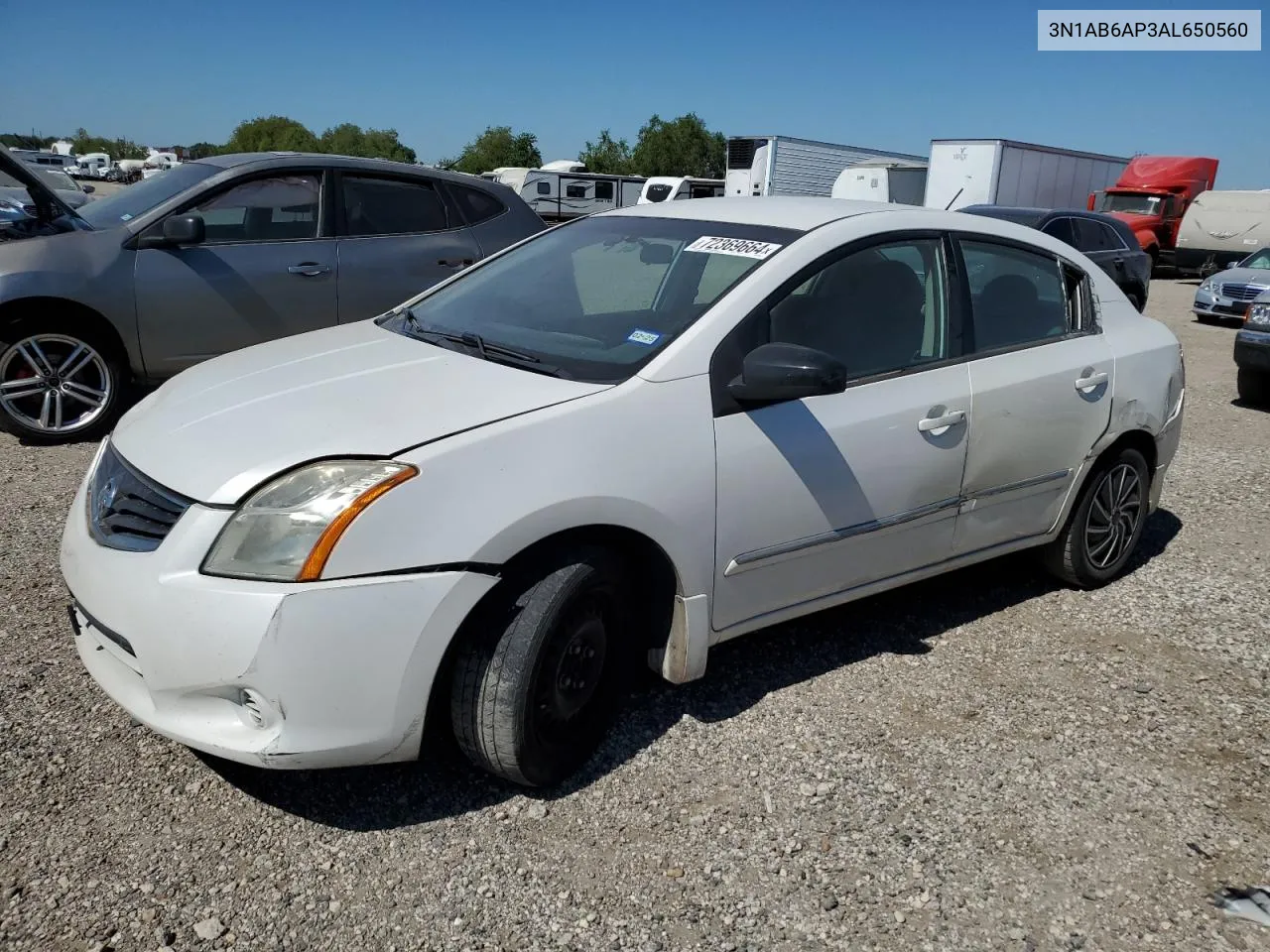 3N1AB6AP3AL650560 2010 Nissan Sentra 2.0