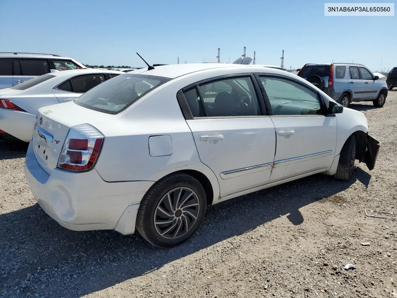 2010 Nissan Sentra 2.0 VIN: 3N1AB6AP3AL650560 Lot: 72369664