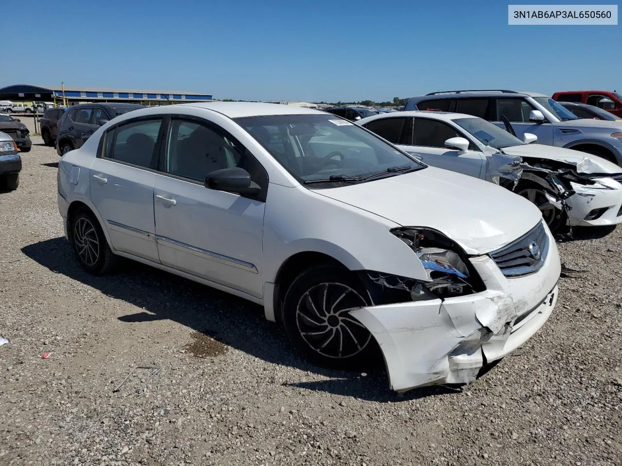 2010 Nissan Sentra 2.0 VIN: 3N1AB6AP3AL650560 Lot: 72369664