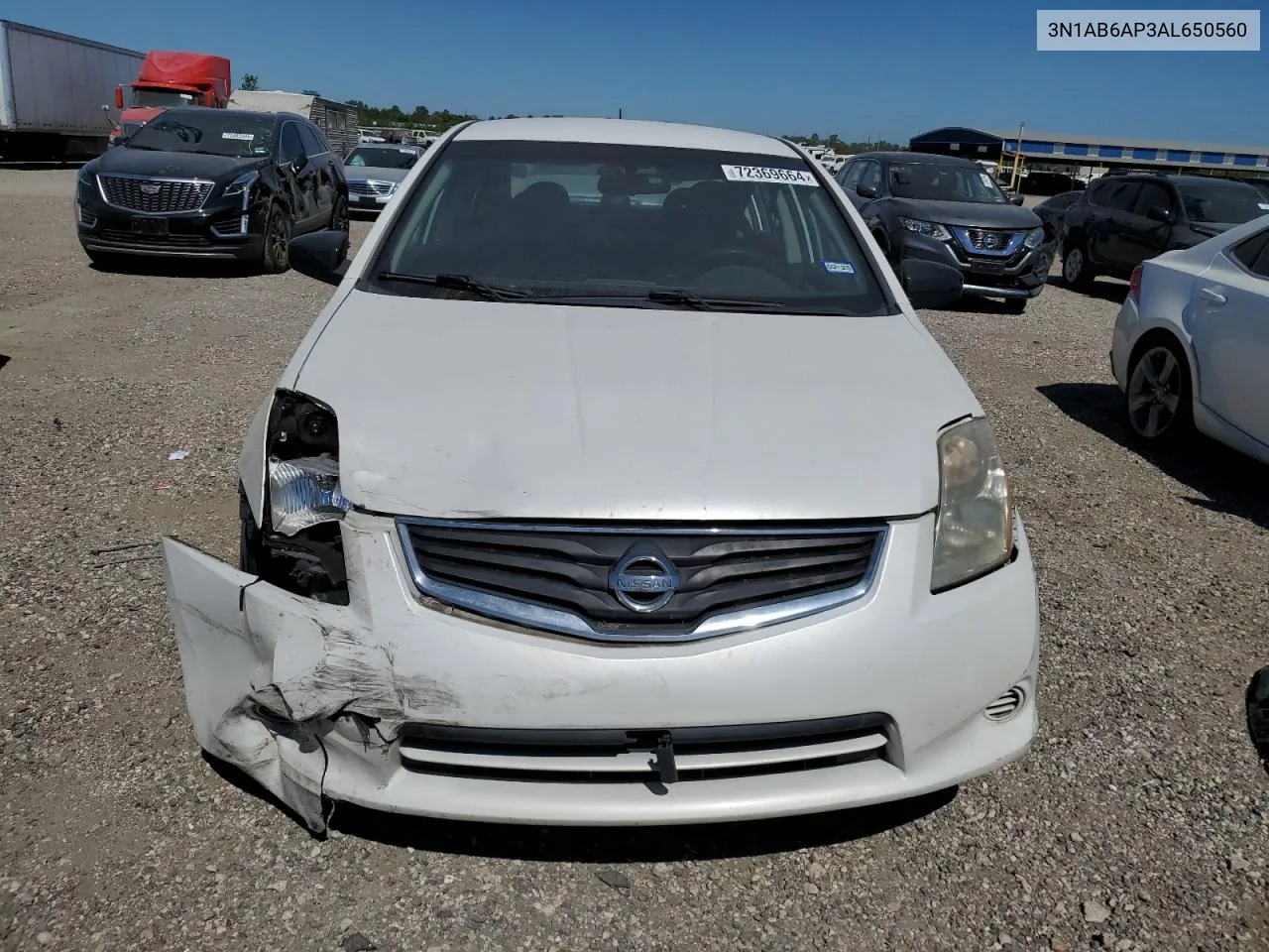 2010 Nissan Sentra 2.0 VIN: 3N1AB6AP3AL650560 Lot: 72369664