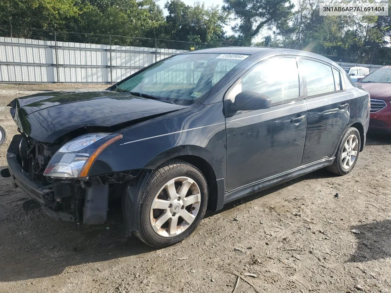 2010 Nissan Sentra 2.0 VIN: 3N1AB6AP7AL691404 Lot: 72690984