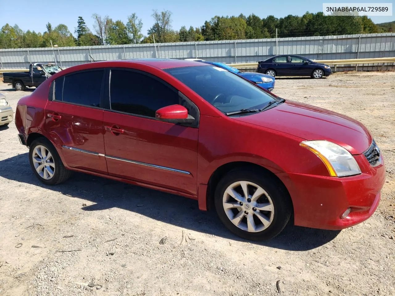 2010 Nissan Sentra 2.0 VIN: 3N1AB6AP6AL729589 Lot: 75116304