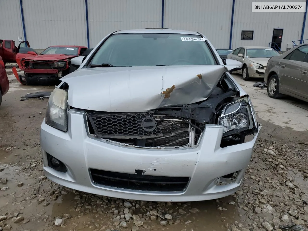 2010 Nissan Sentra 2.0 VIN: 3N1AB6AP1AL700274 Lot: 75349394