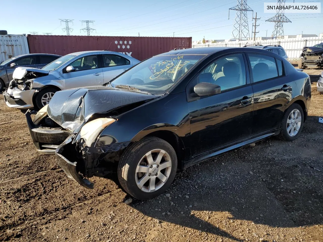 2010 Nissan Sentra 2.0 VIN: 3N1AB6AP1AL726406 Lot: 77821064