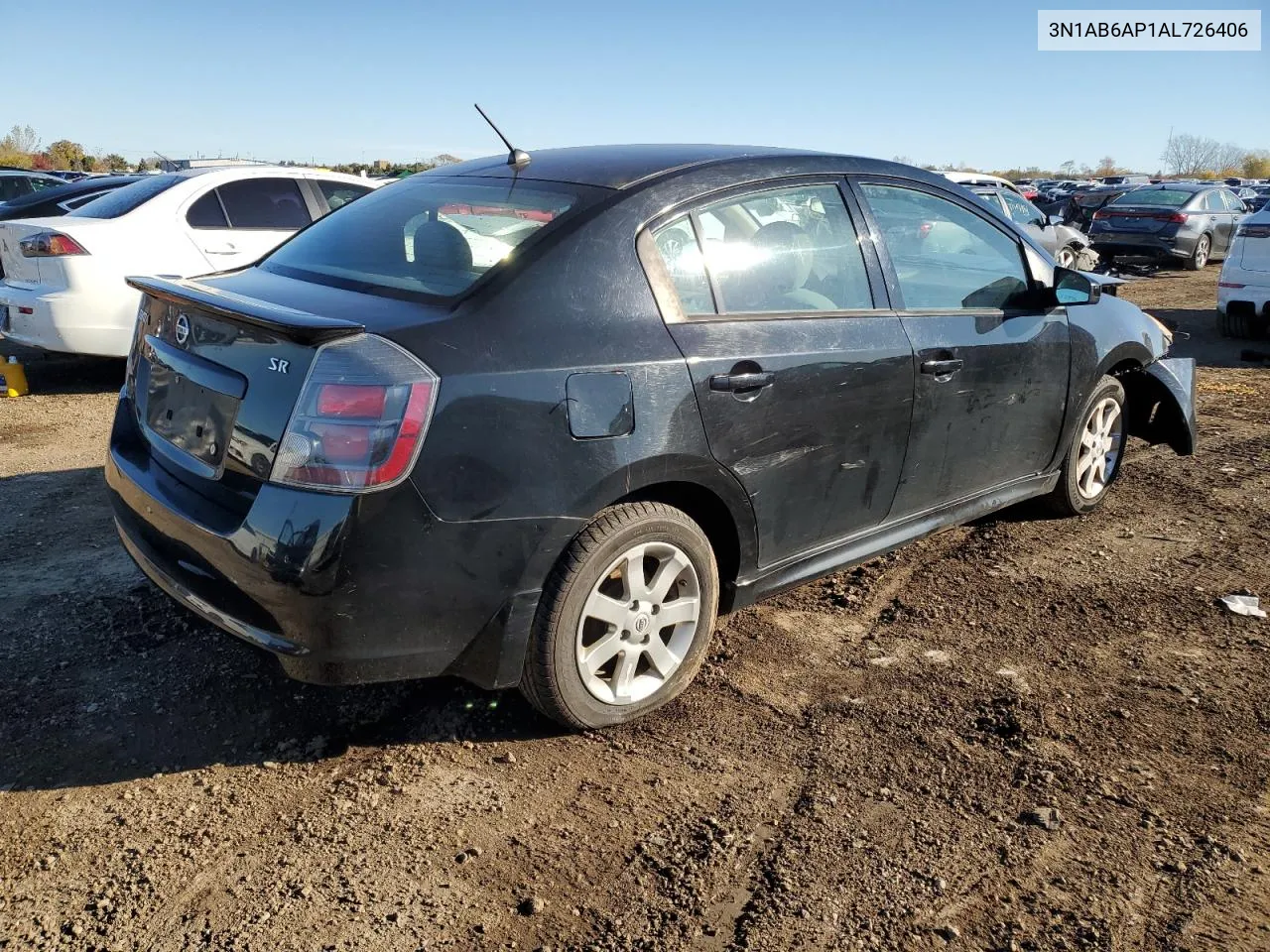 2010 Nissan Sentra 2.0 VIN: 3N1AB6AP1AL726406 Lot: 77821064