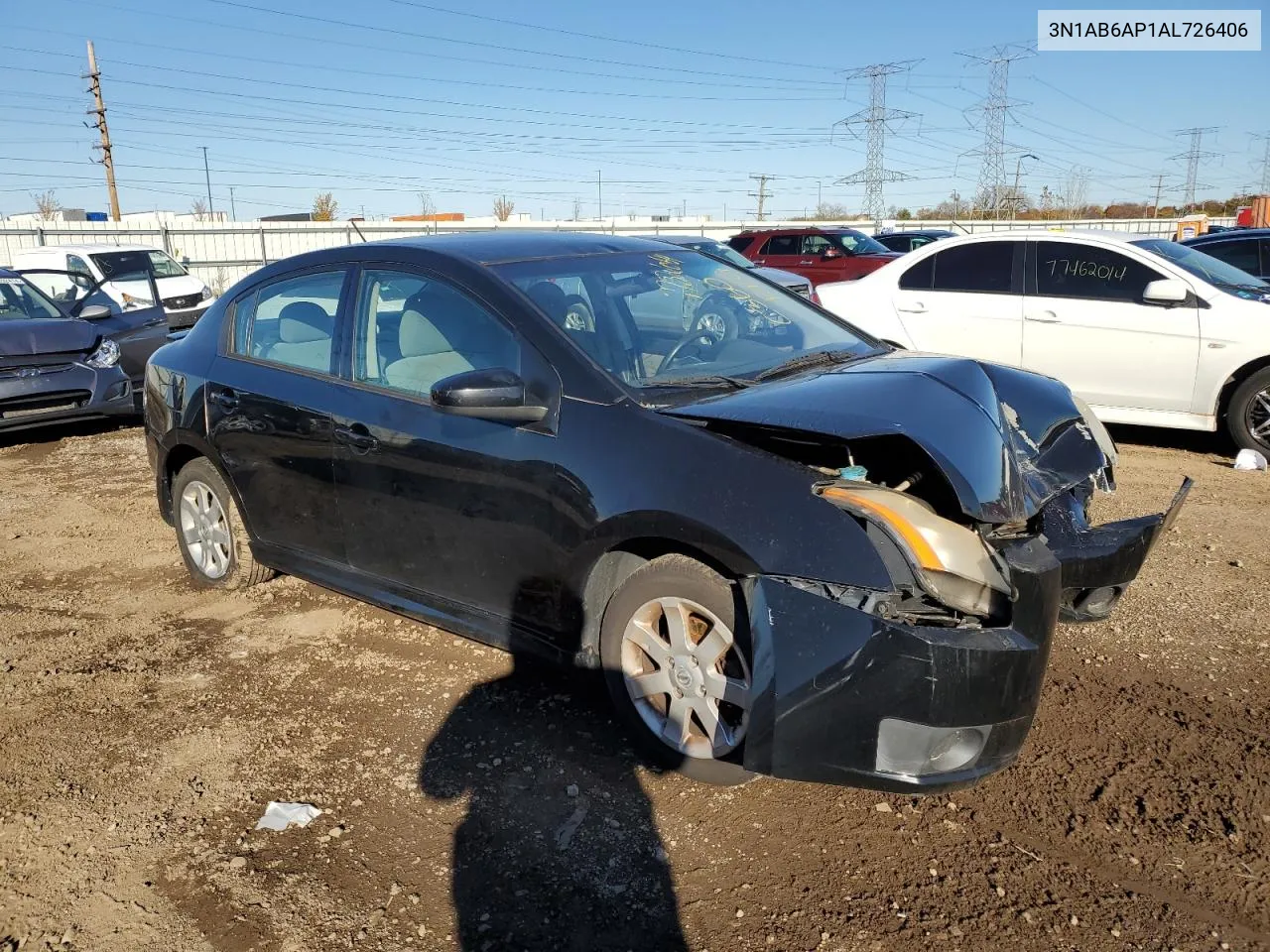 3N1AB6AP1AL726406 2010 Nissan Sentra 2.0