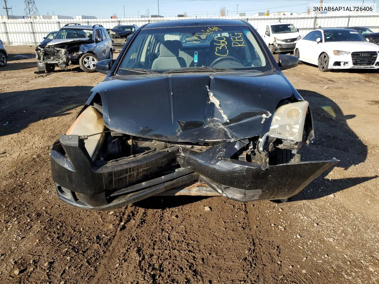 2010 Nissan Sentra 2.0 VIN: 3N1AB6AP1AL726406 Lot: 77821064