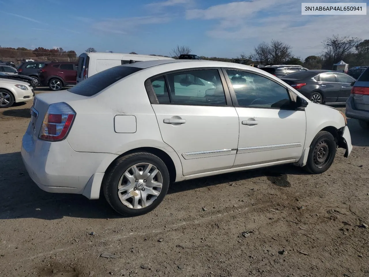 2010 Nissan Sentra 2.0 VIN: 3N1AB6AP4AL650941 Lot: 78779694