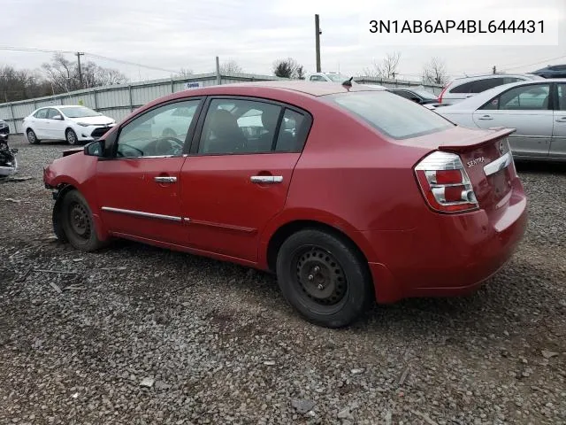 2011 Nissan Sentra 2.0 VIN: 3N1AB6AP4BL644431 Lot: 46360394