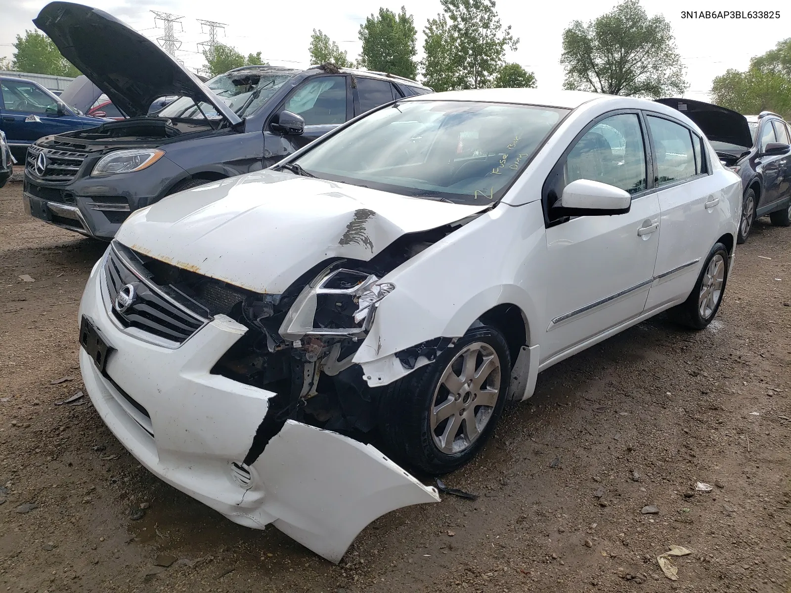 2011 Nissan Sentra 2.0 VIN: 3N1AB6AP3BL633825 Lot: 54984454