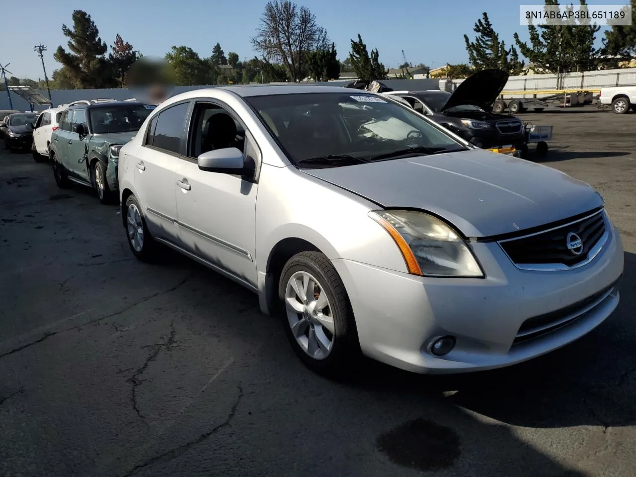 2011 Nissan Sentra 2.0 VIN: 3N1AB6AP3BL651189 Lot: 57572714