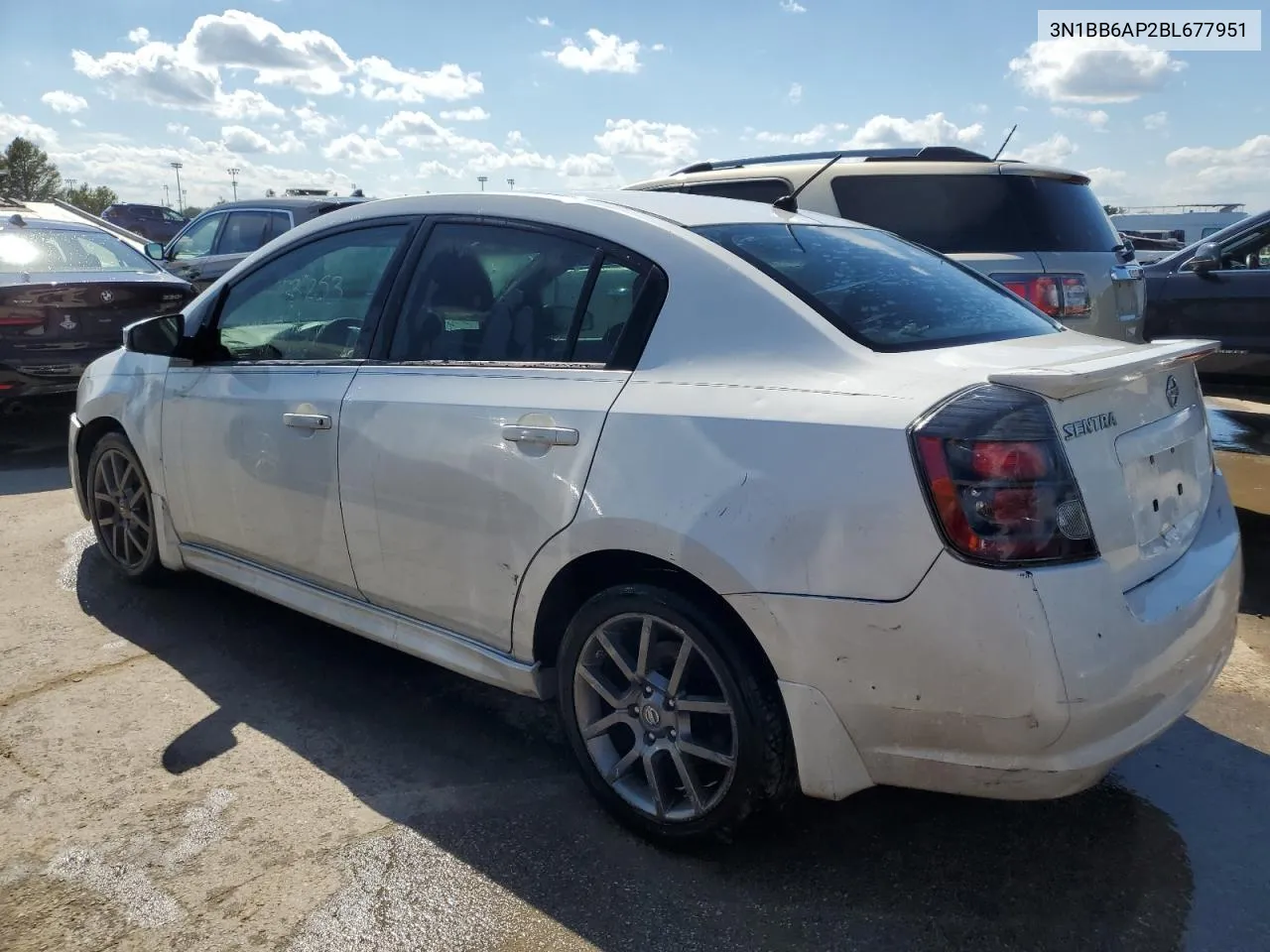 2011 Nissan Sentra Se-R VIN: 3N1BB6AP2BL677951 Lot: 61346494