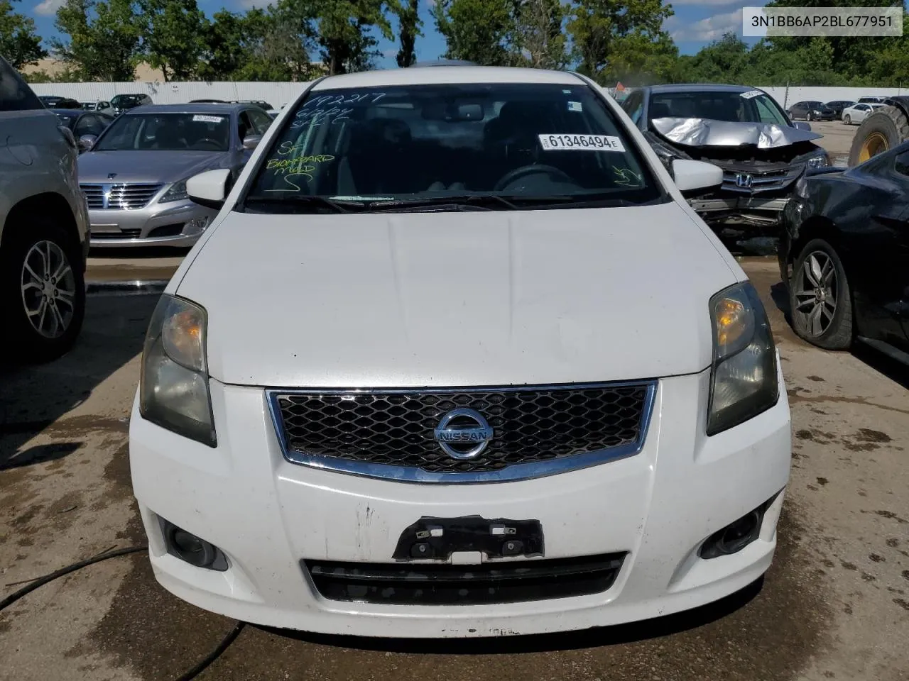 2011 Nissan Sentra Se-R VIN: 3N1BB6AP2BL677951 Lot: 61346494