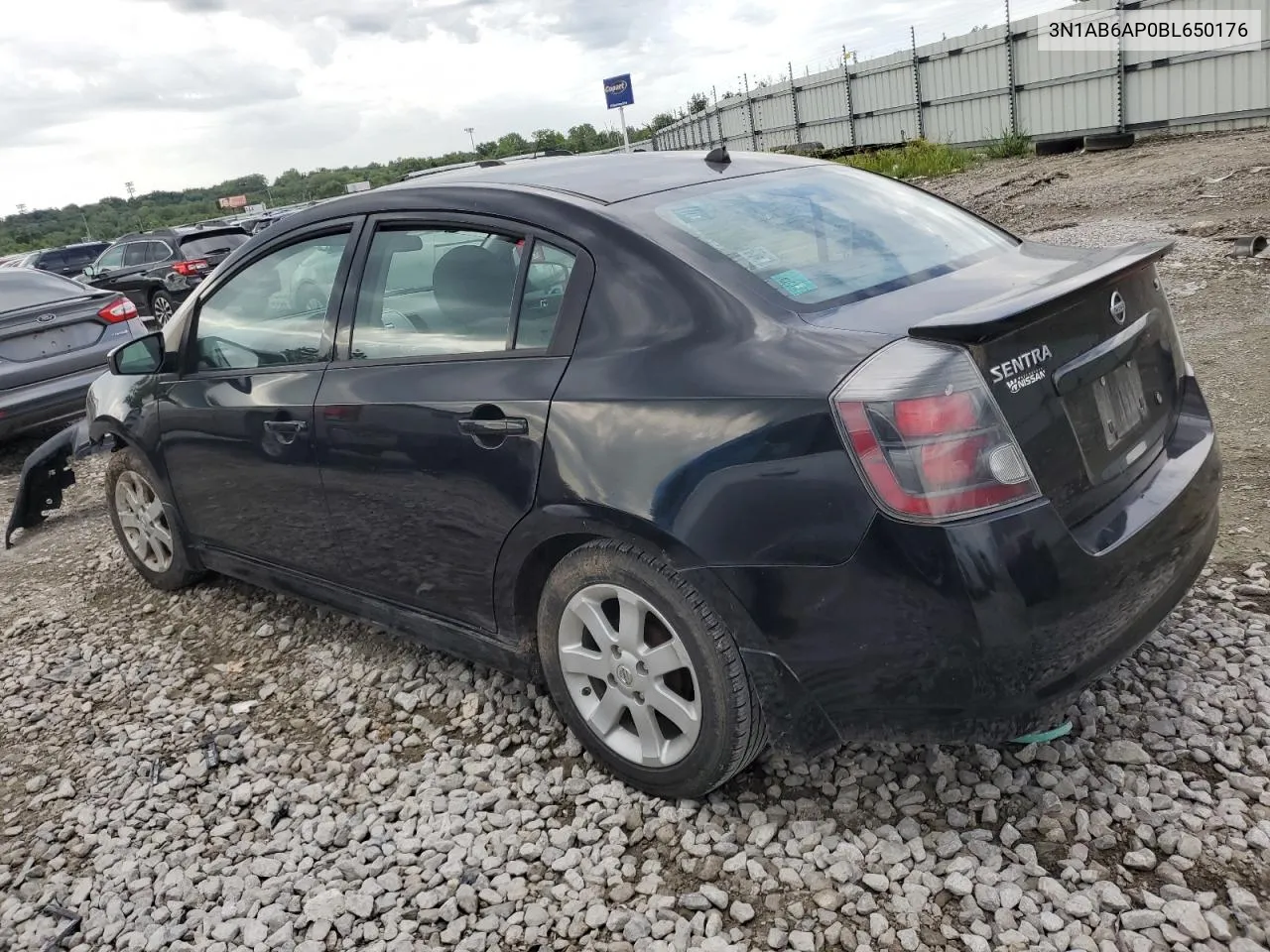 3N1AB6AP0BL650176 2011 Nissan Sentra 2.0