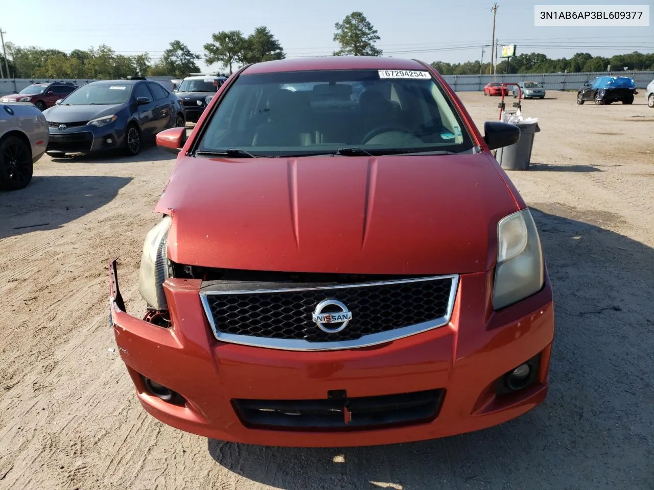 2011 Nissan Sentra 2.0 VIN: 3N1AB6AP3BL609377 Lot: 67294254