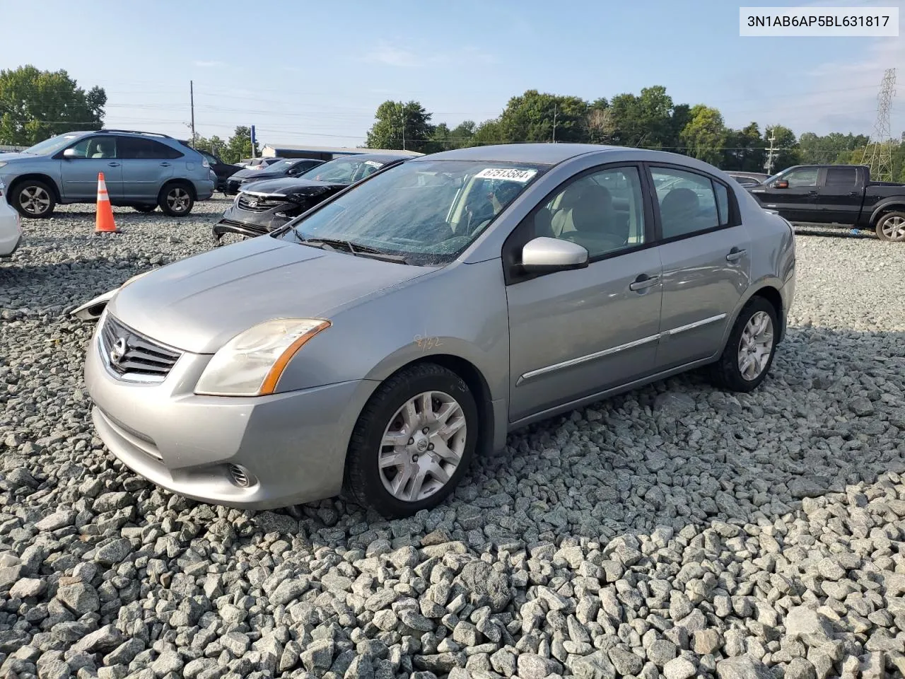 2011 Nissan Sentra 2.0 VIN: 3N1AB6AP5BL631817 Lot: 67513584