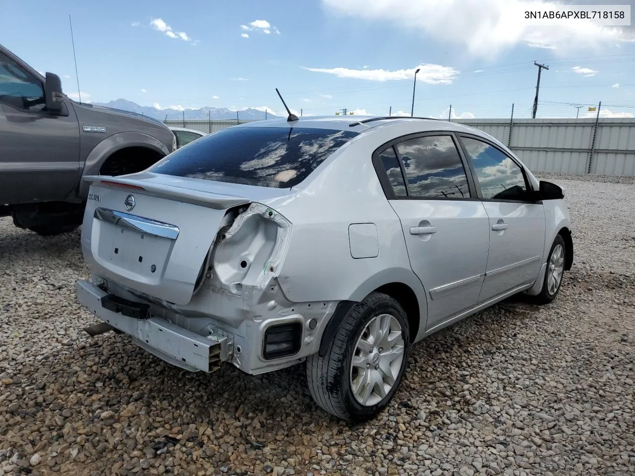 2011 Nissan Sentra 2.0 VIN: 3N1AB6APXBL718158 Lot: 69852024