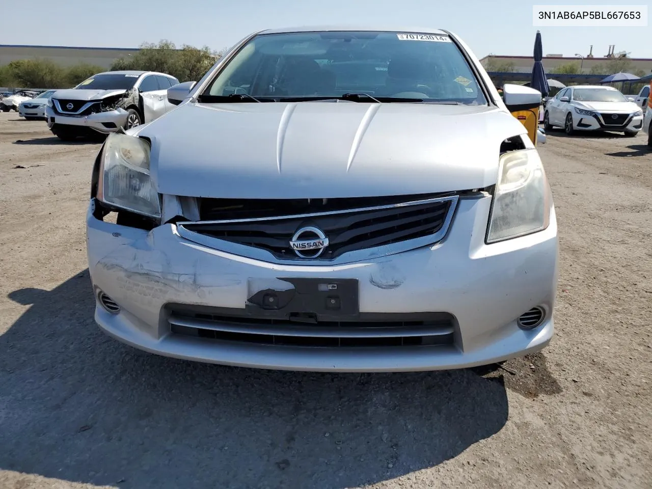 2011 Nissan Sentra 2.0 VIN: 3N1AB6AP5BL667653 Lot: 70723014