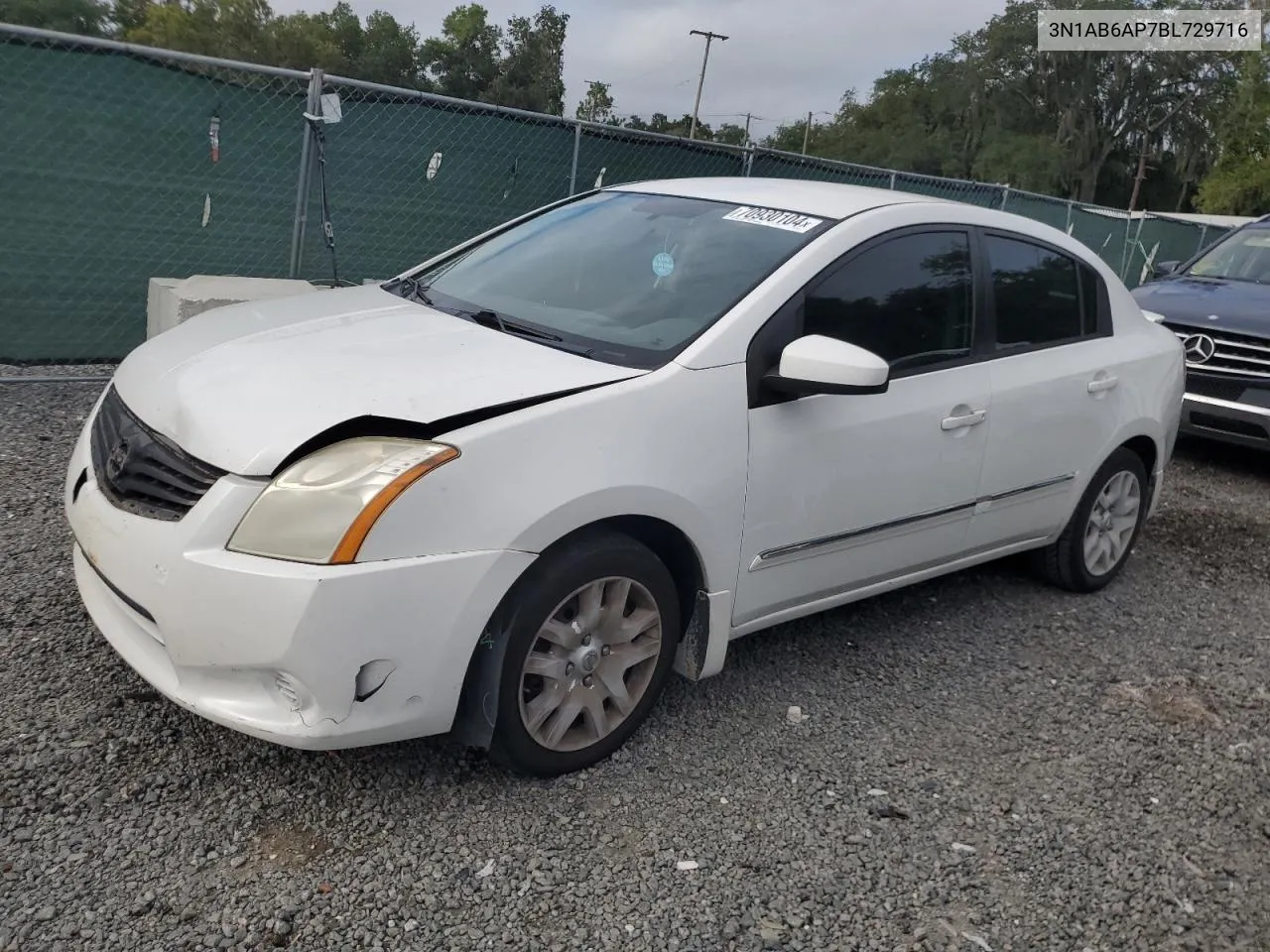 2011 Nissan Sentra 2.0 VIN: 3N1AB6AP7BL729716 Lot: 70930104