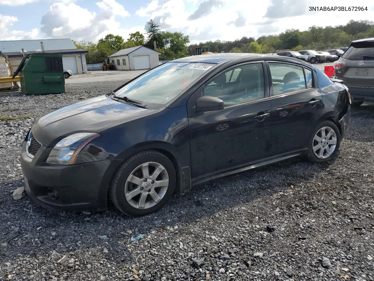 2011 Nissan Sentra 2.0 VIN: 3N1AB6AP3BL672964 Lot: 74287794