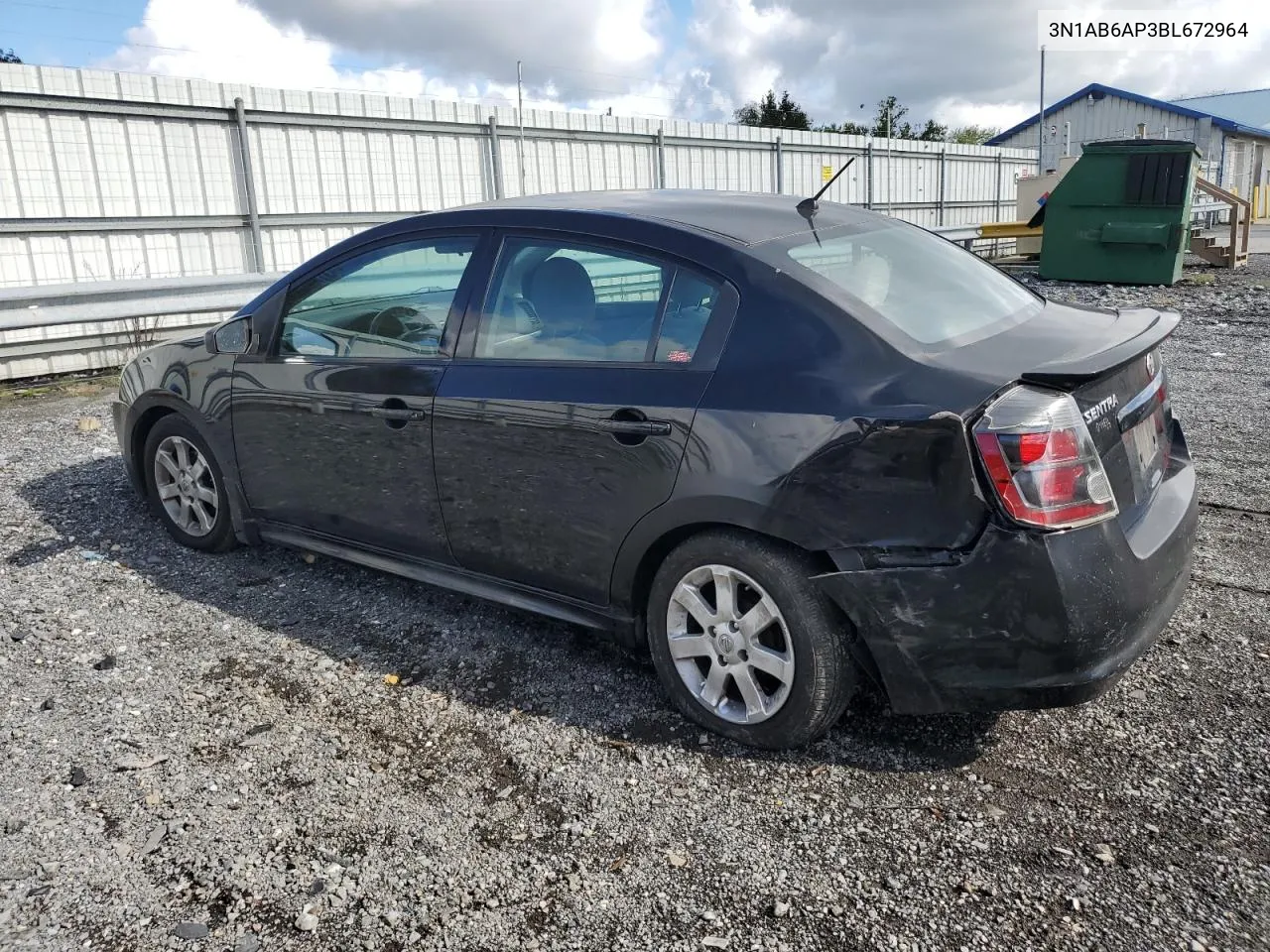 2011 Nissan Sentra 2.0 VIN: 3N1AB6AP3BL672964 Lot: 74287794