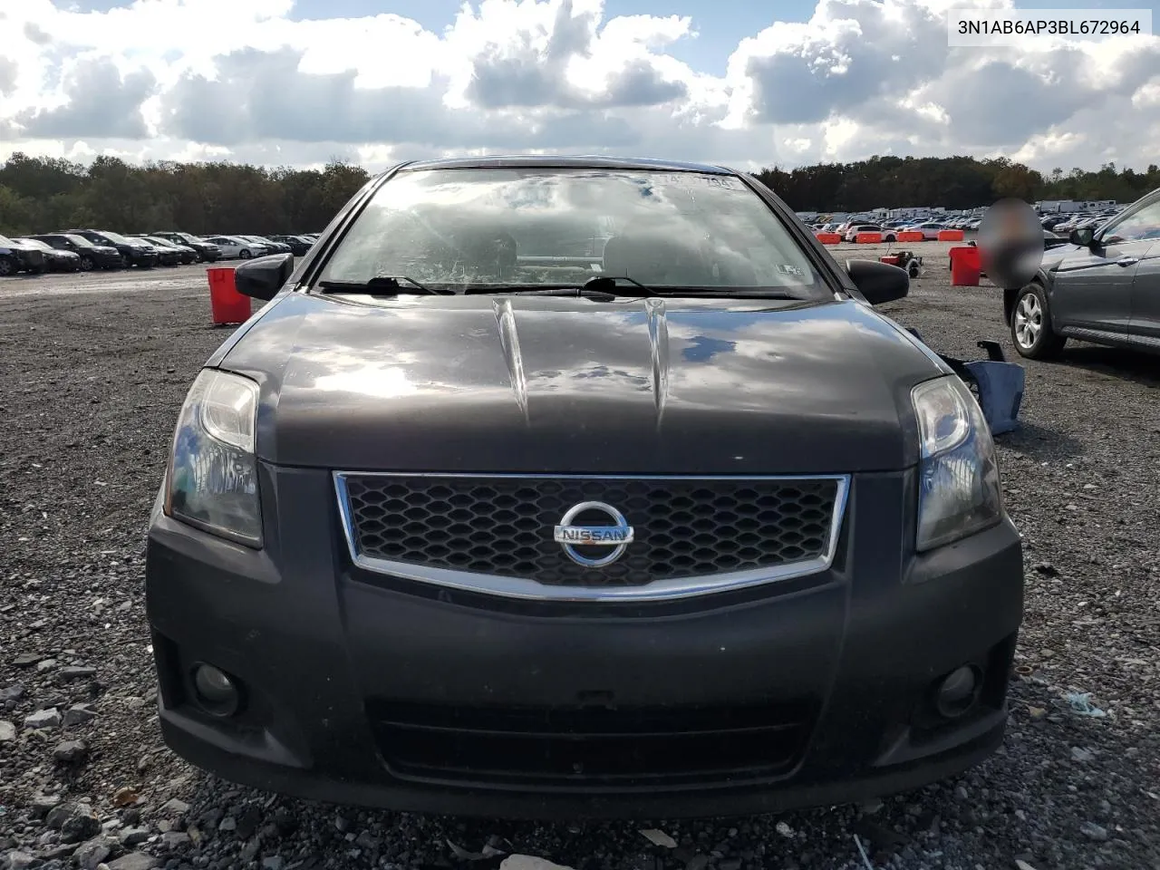 2011 Nissan Sentra 2.0 VIN: 3N1AB6AP3BL672964 Lot: 74287794