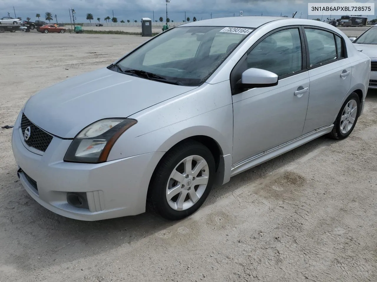 2011 Nissan Sentra 2.0 VIN: 3N1AB6APXBL728575 Lot: 75293164