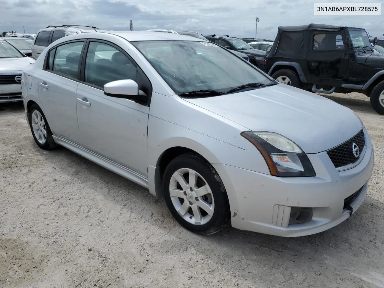 2011 Nissan Sentra 2.0 VIN: 3N1AB6APXBL728575 Lot: 75293164