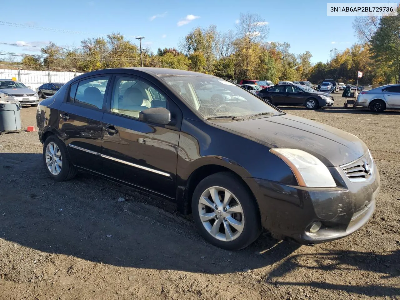 3N1AB6AP2BL729736 2011 Nissan Sentra 2.0