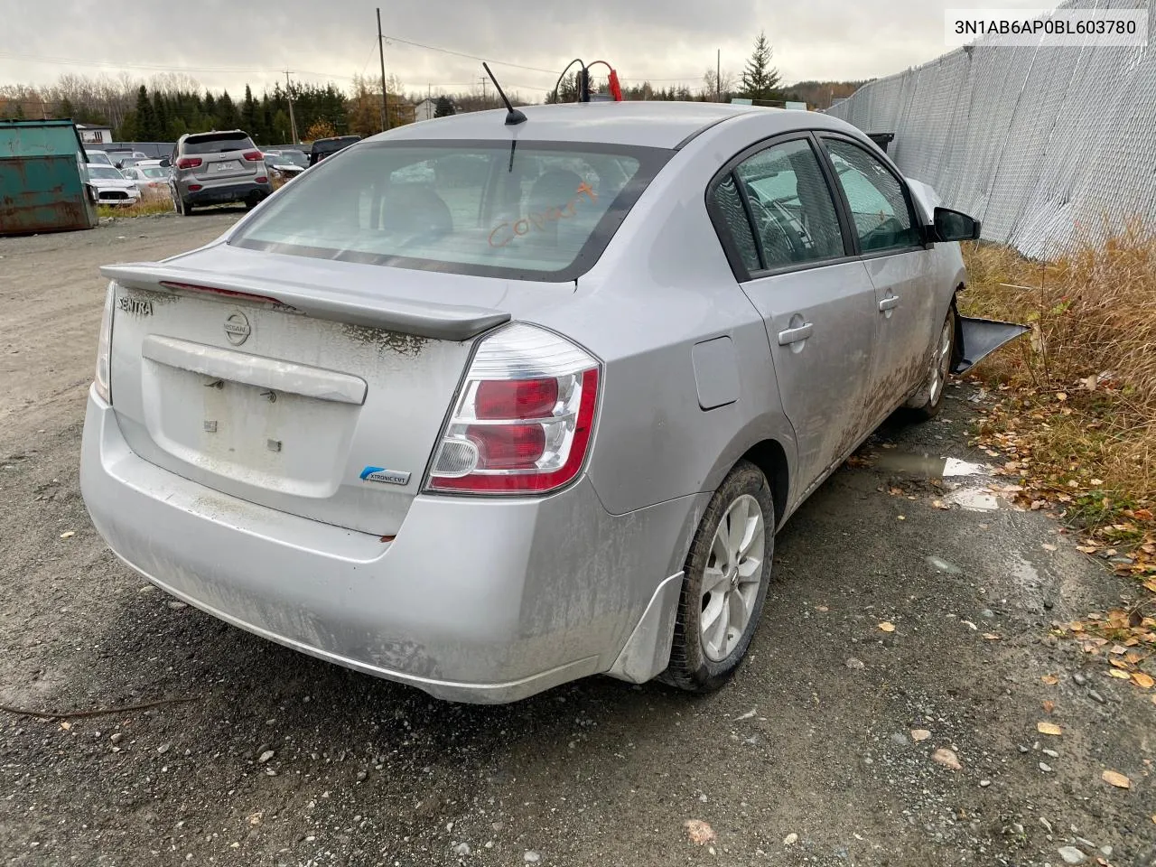 2011 Nissan Sentra 2.0 VIN: 3N1AB6AP0BL603780 Lot: 77192784