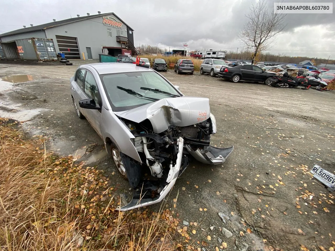 2011 Nissan Sentra 2.0 VIN: 3N1AB6AP0BL603780 Lot: 77192784