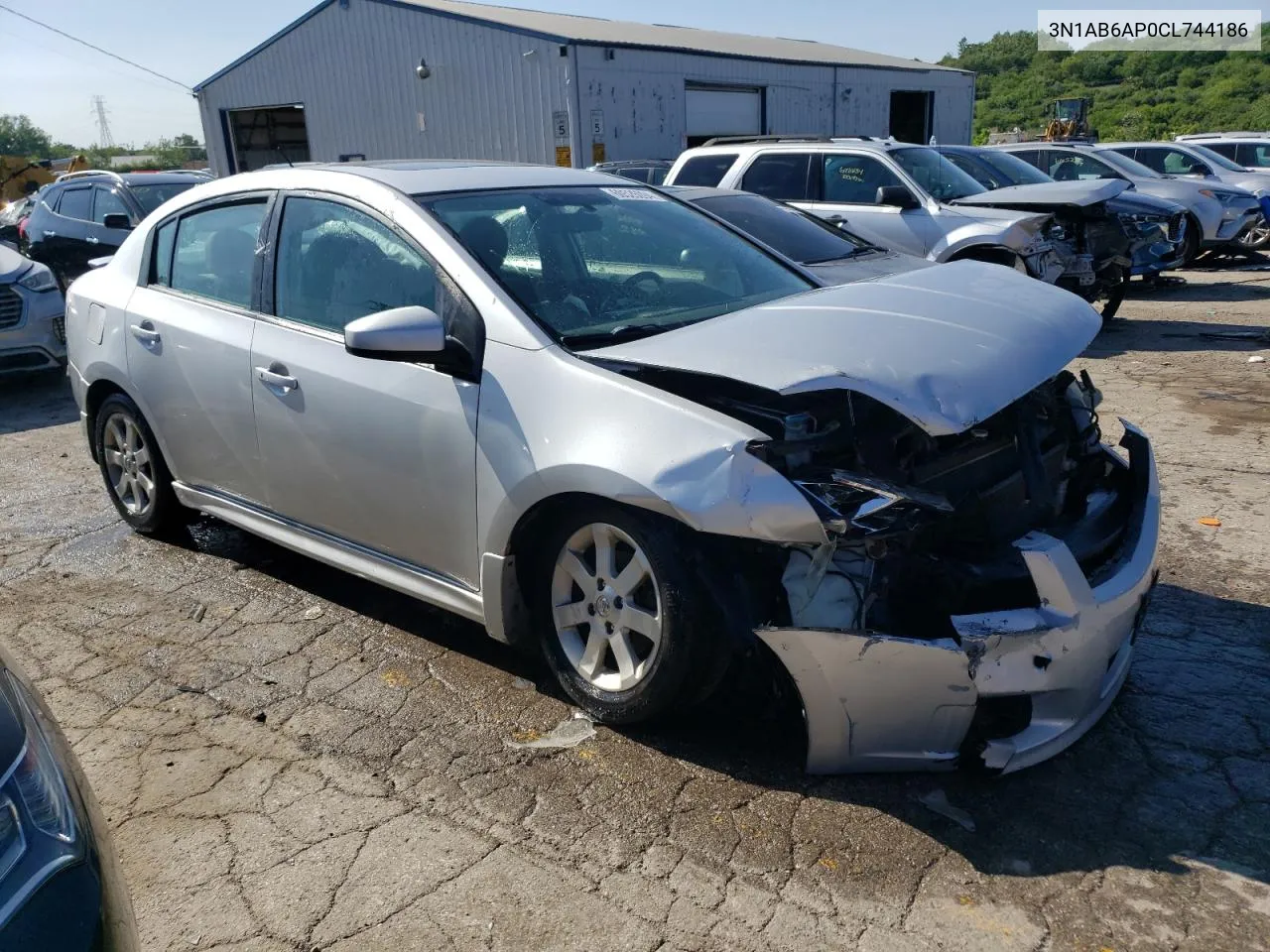 2012 Nissan Sentra 2.0 VIN: 3N1AB6AP0CL744186 Lot: 60526094