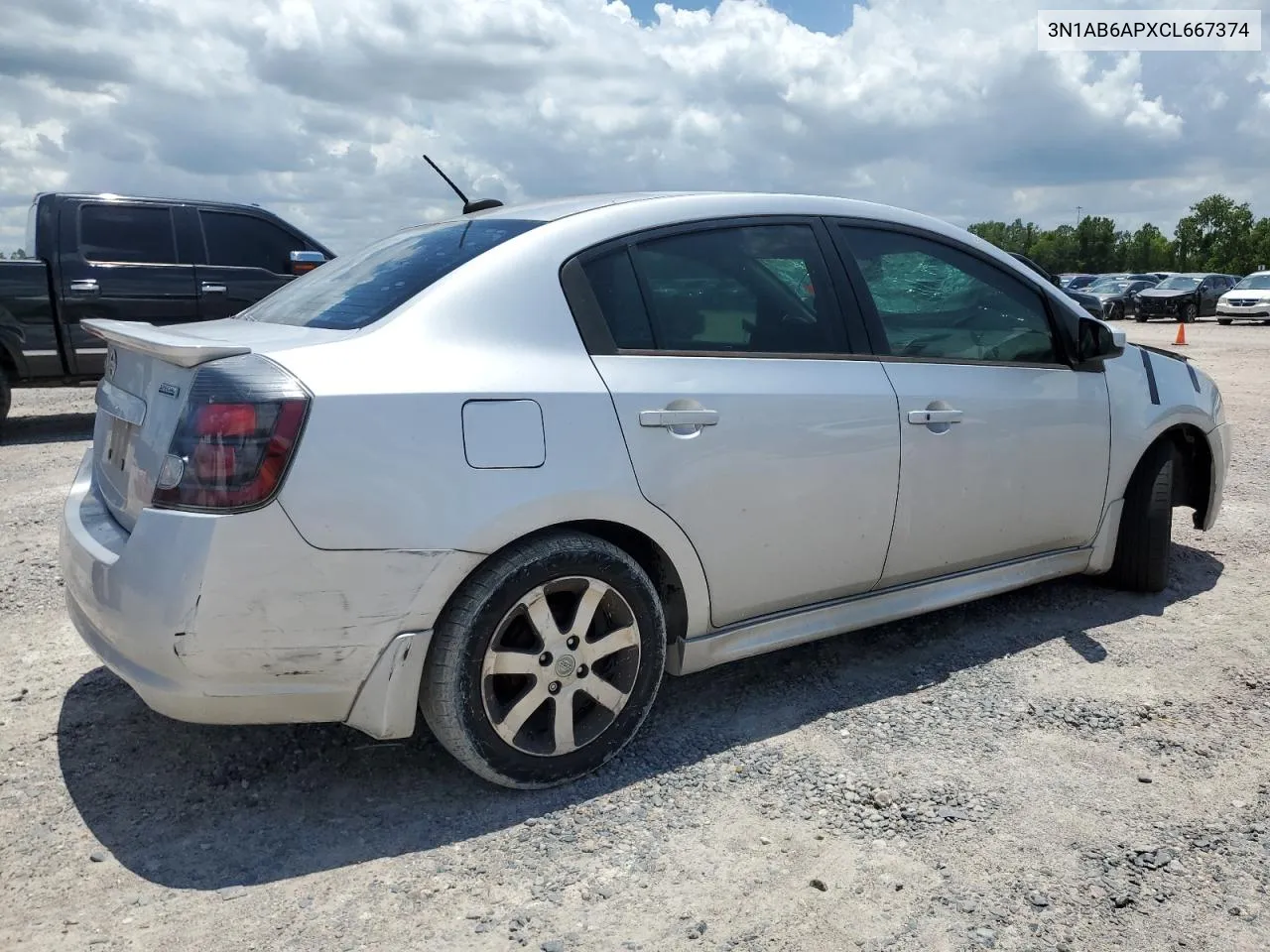 2012 Nissan Sentra 2.0 VIN: 3N1AB6APXCL667374 Lot: 60559894