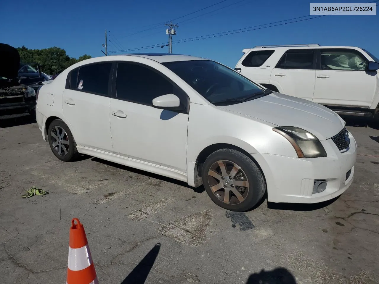 2012 Nissan Sentra 2.0 VIN: 3N1AB6AP2CL726224 Lot: 61200064