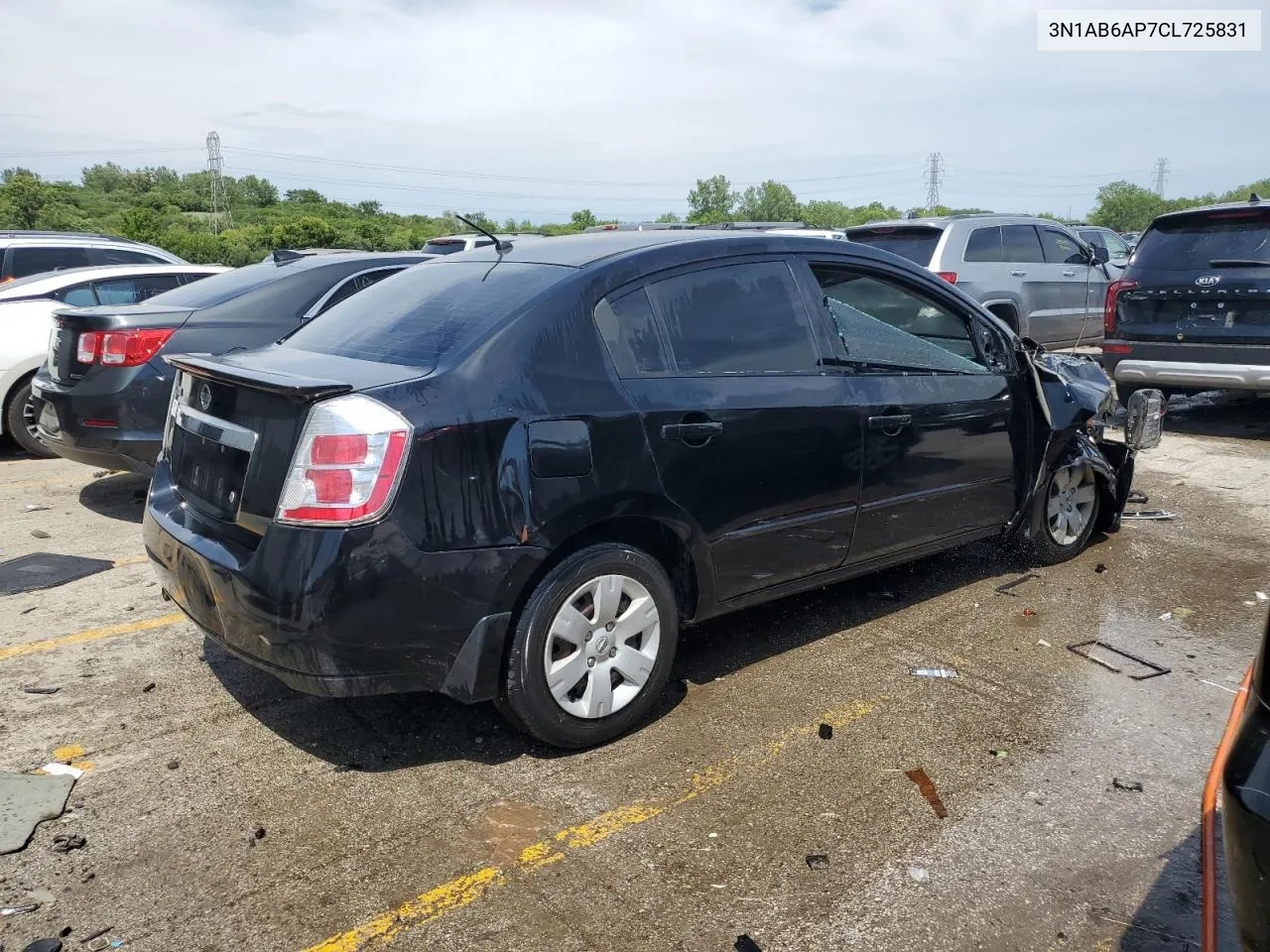 2012 Nissan Sentra 2.0 VIN: 3N1AB6AP7CL725831 Lot: 61231054