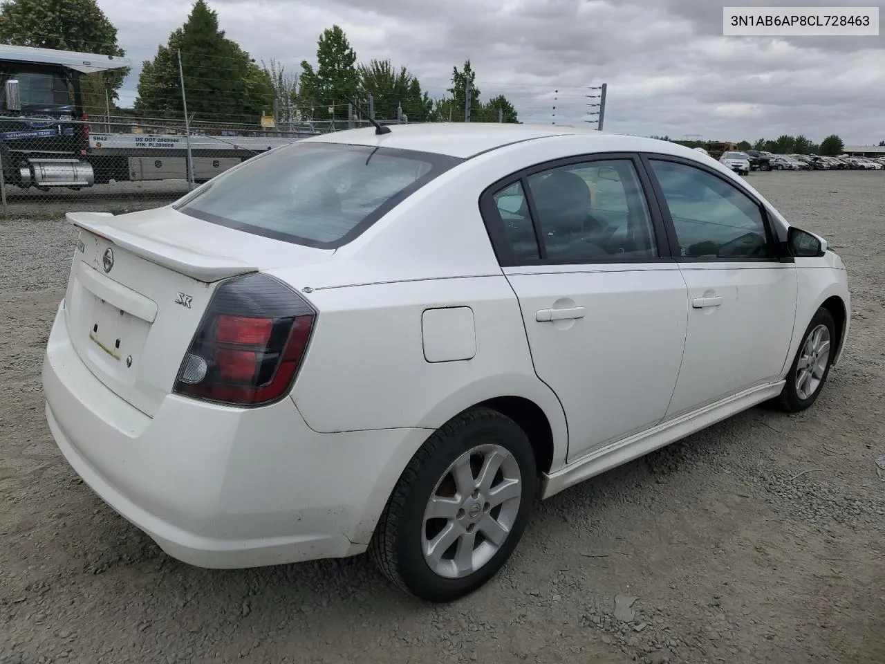 2012 Nissan Sentra 2.0 VIN: 3N1AB6AP8CL728463 Lot: 63678944