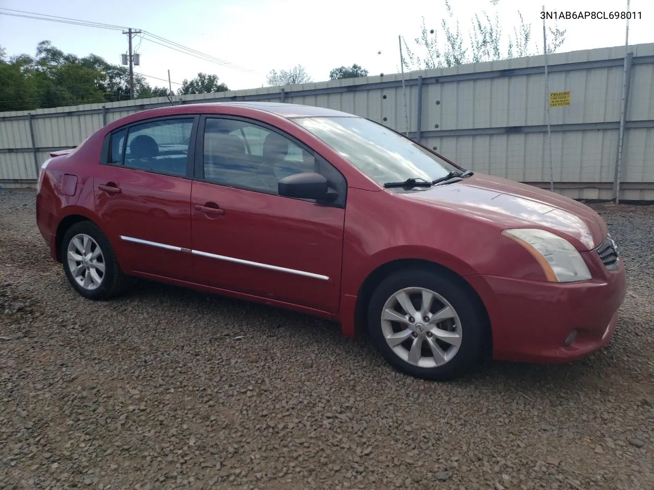 2012 Nissan Sentra 2.0 VIN: 3N1AB6AP8CL698011 Lot: 68292814